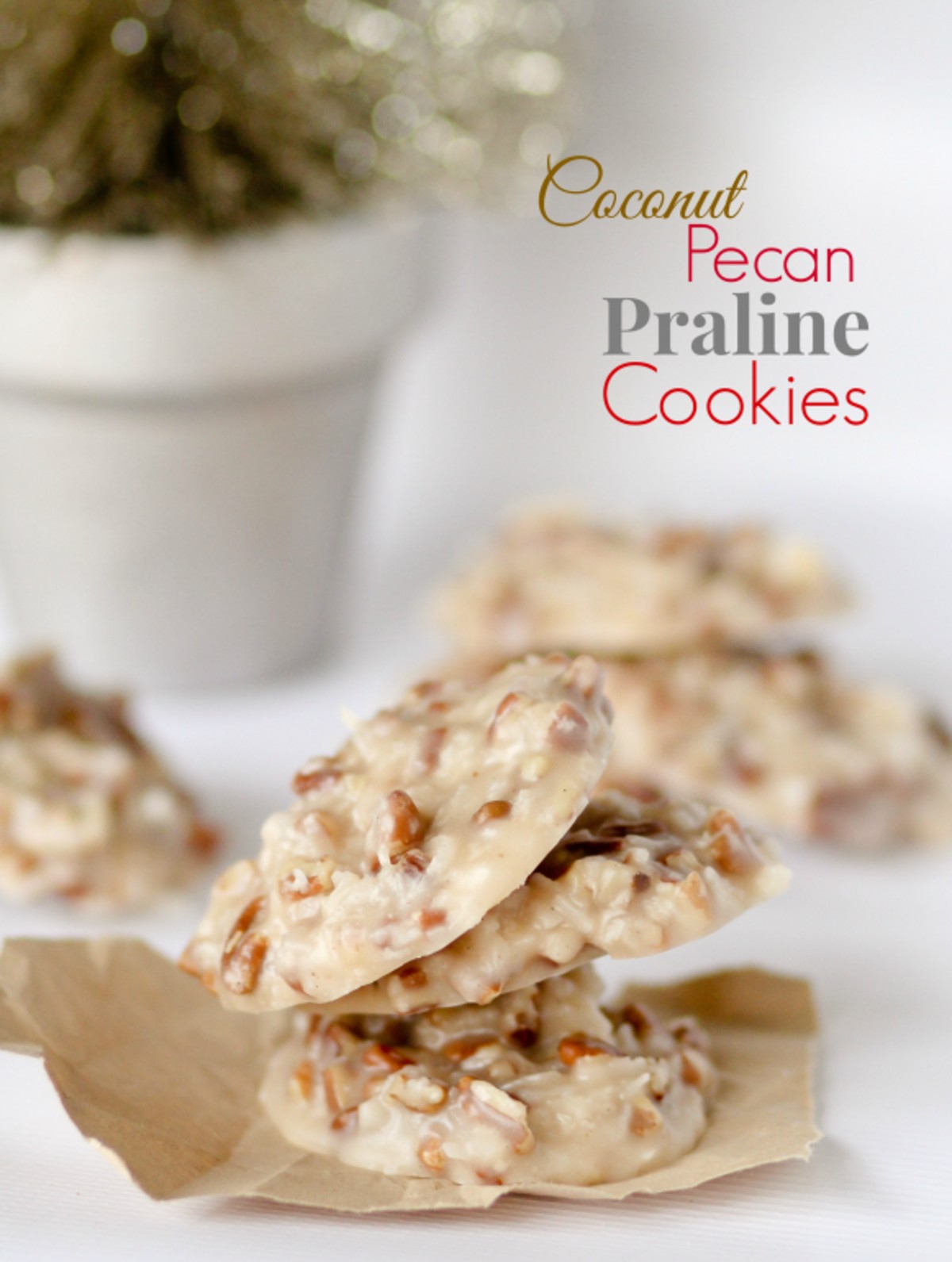 coconut pecan praline cookies