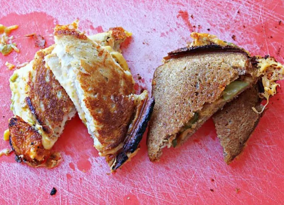 Campfire grilled cheese four pieces