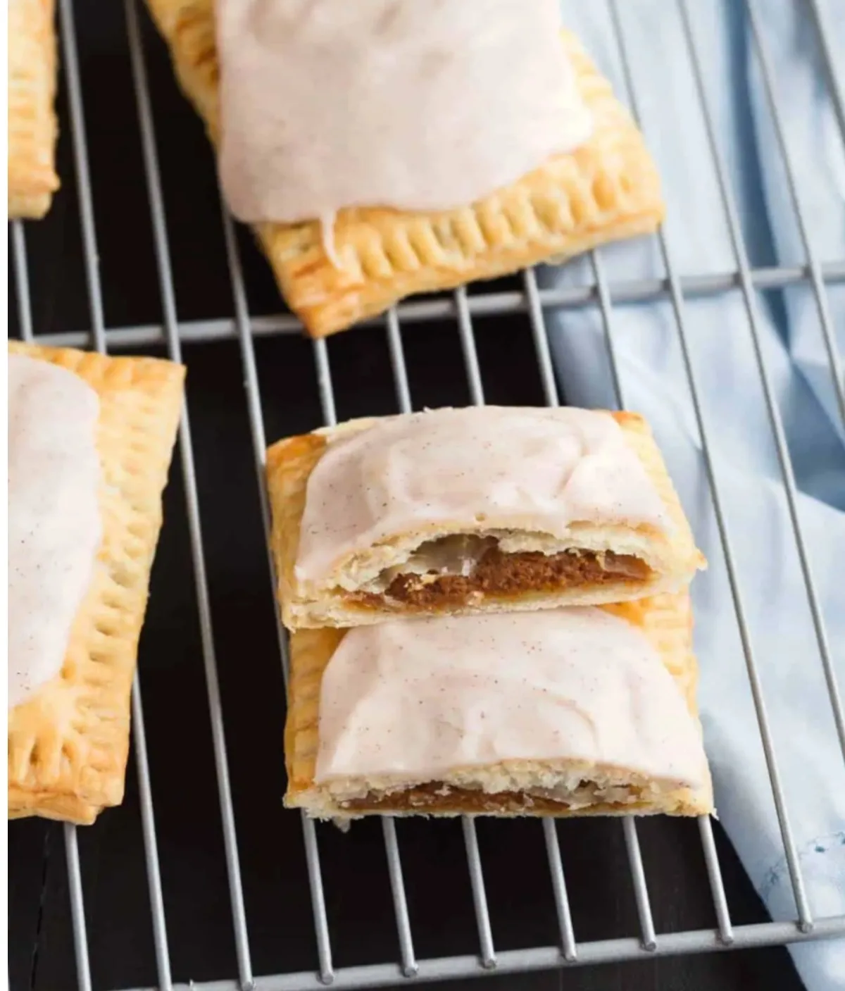 pumpkin pop tarts on cooling rack