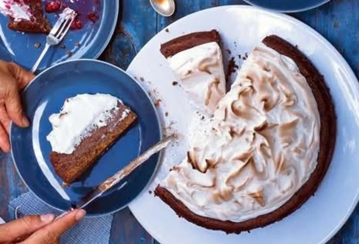 smores cheesecake with one slice removed