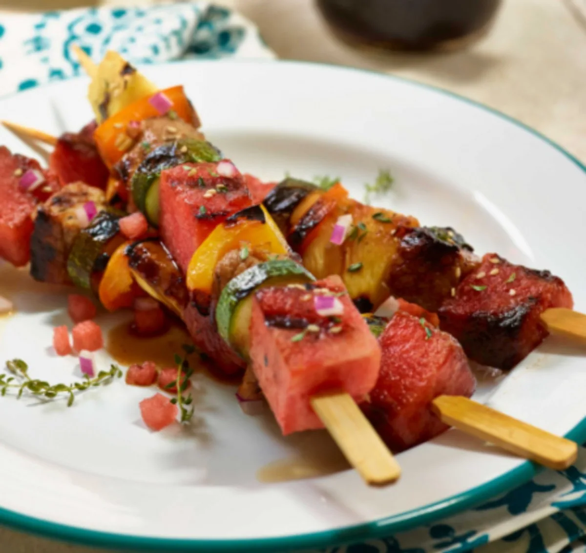 watermelon kebobs