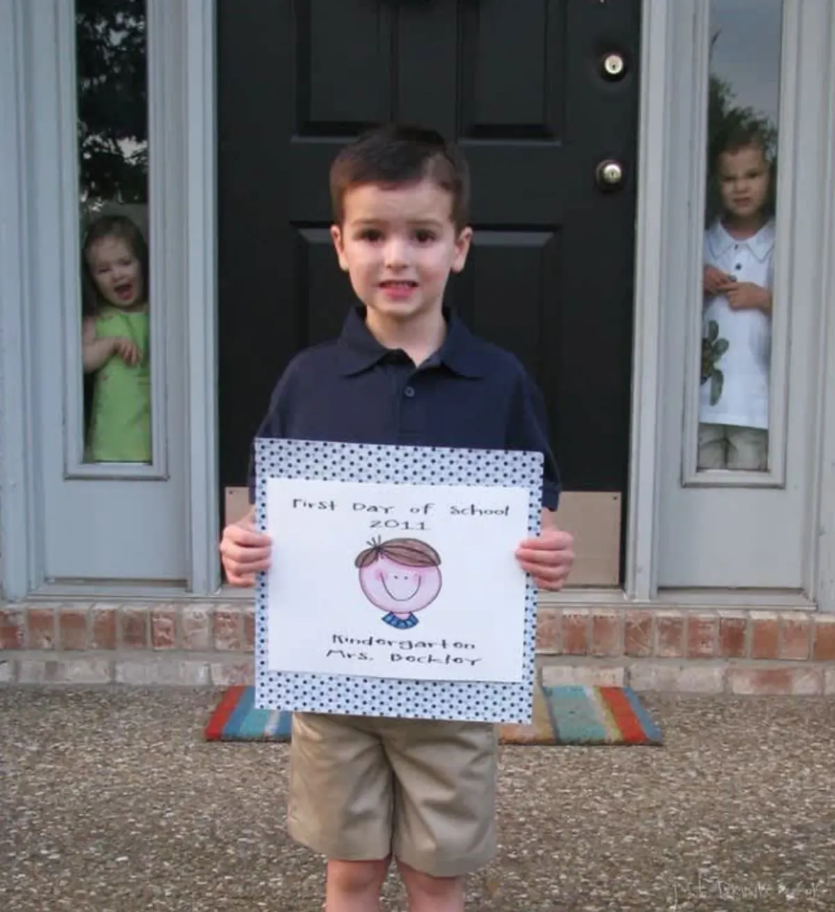 boy going back to school