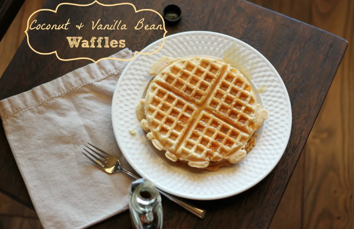 coconut vanilla bean waffles