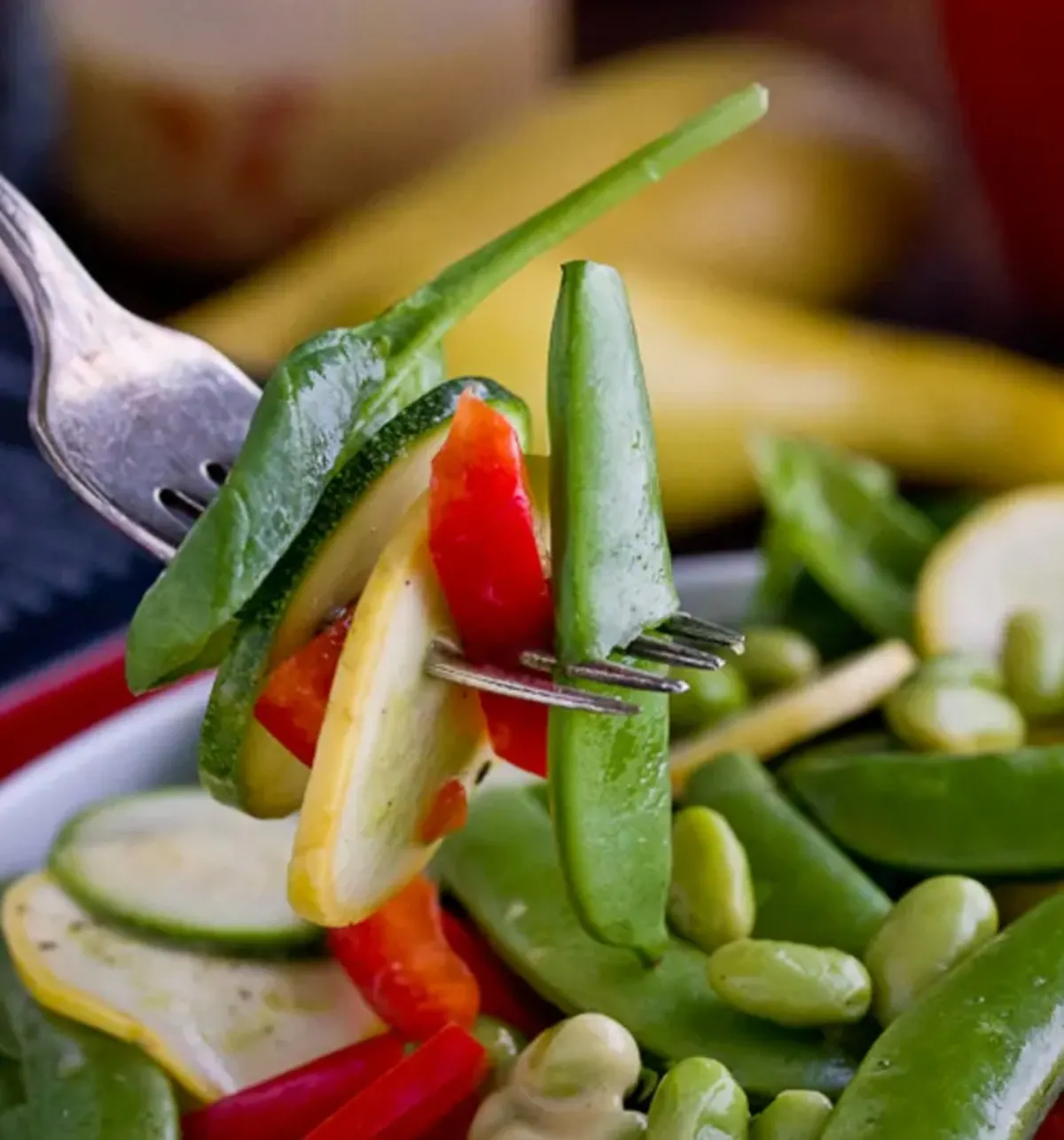 raw veggie salad