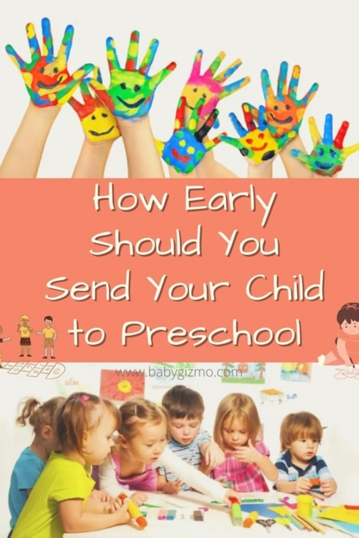 preschool children painting