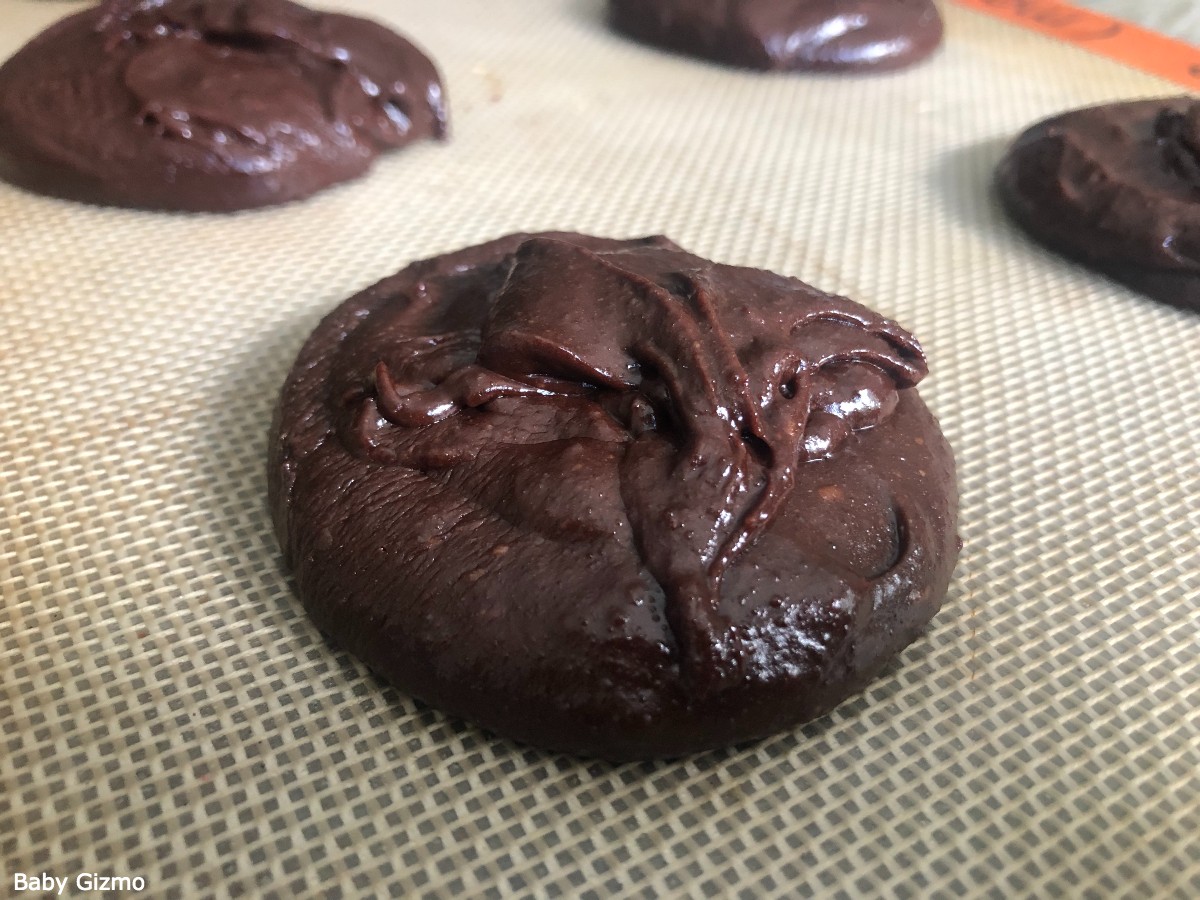 Brownie Cookies on pan