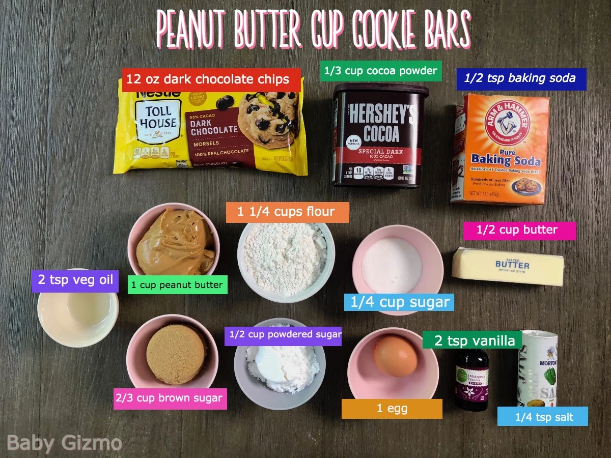 cookie bar ingredients