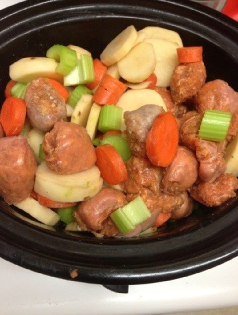 Recipe Crock Pot Sausage Stew.