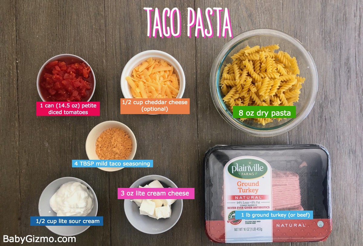Taco Pasta Ingredients
