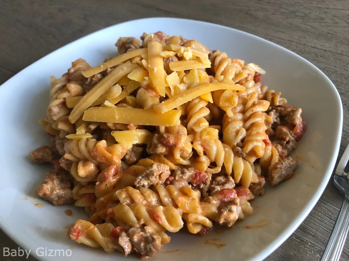 taco pasta in a bowl