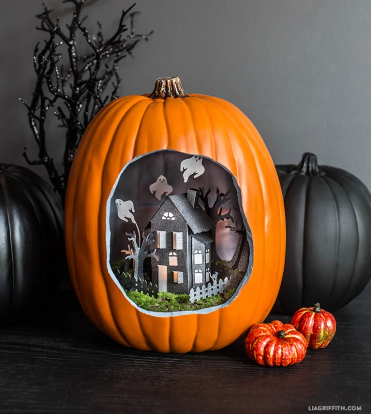 pumpkin diorama