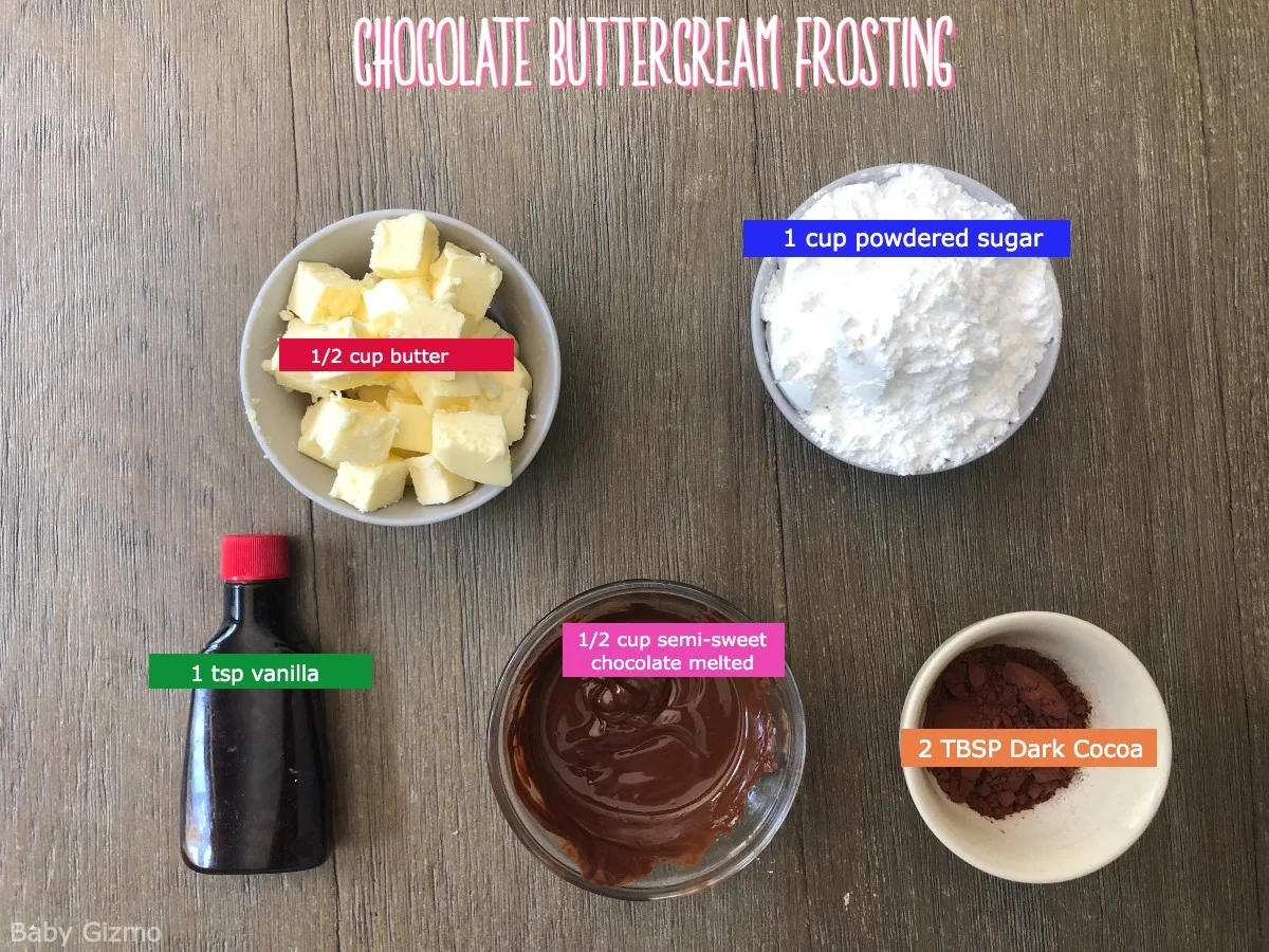 CHOCOLATE BUTTERCREAM FROSTING INGREDIENTS