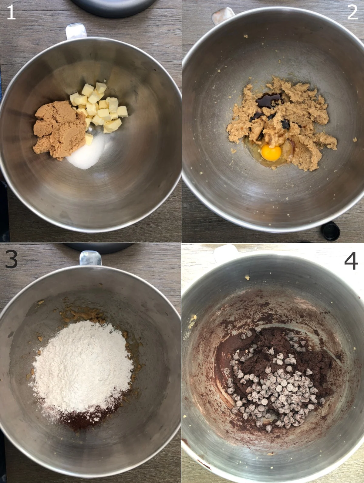 chocolate cake cookies step by step
