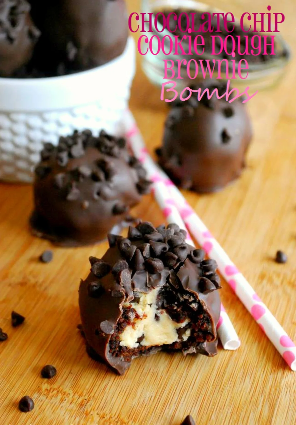 cookies dough brownie bombs