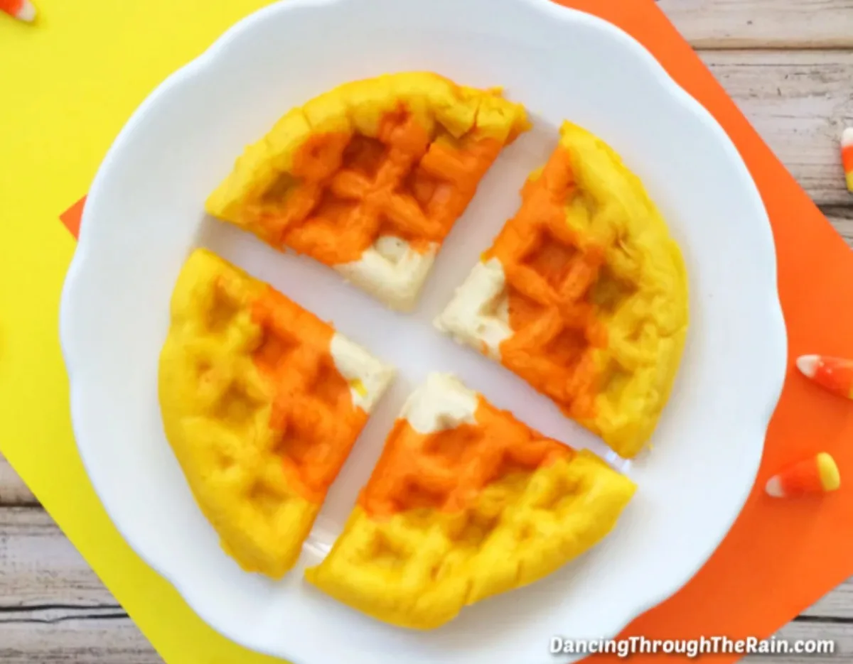 Candy Corn Waffle