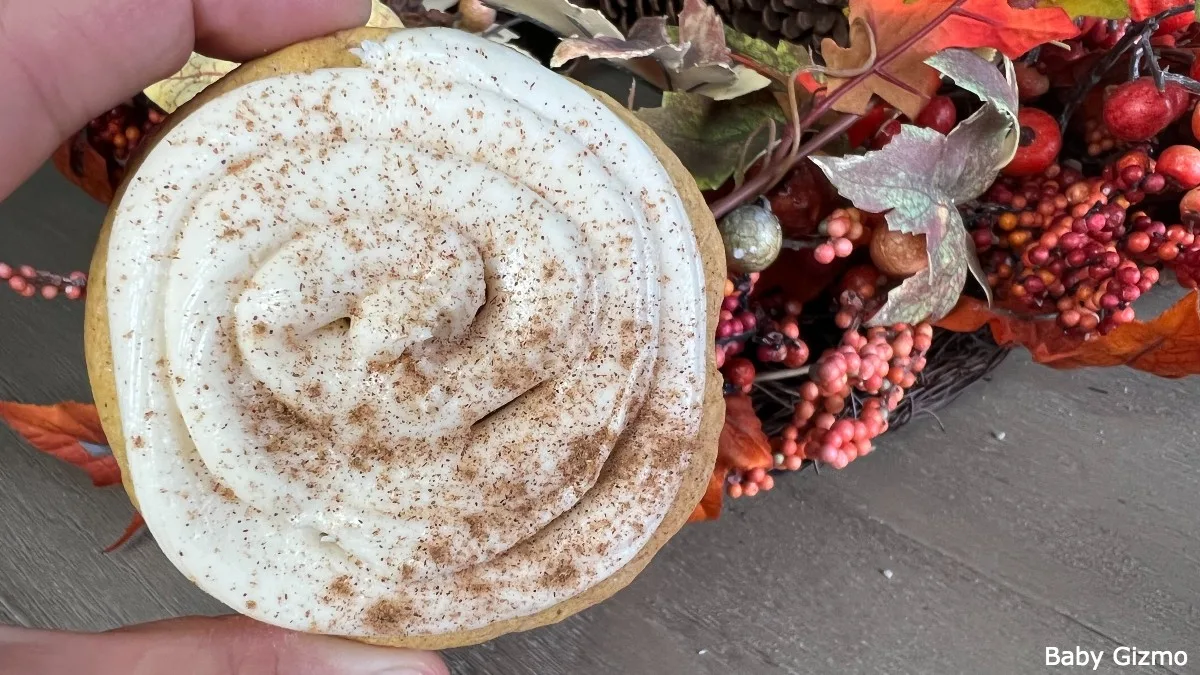 frosted pumpkin cookies