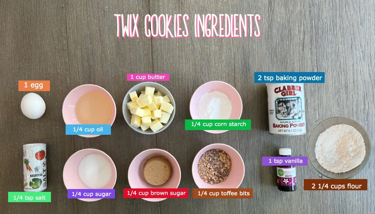 Crumbl Twix Cookies Ingredients
