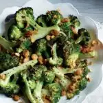 Roasted Broccoli with Pistachios and Pickled Golden Raisins