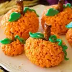 pumpkin krispie treats