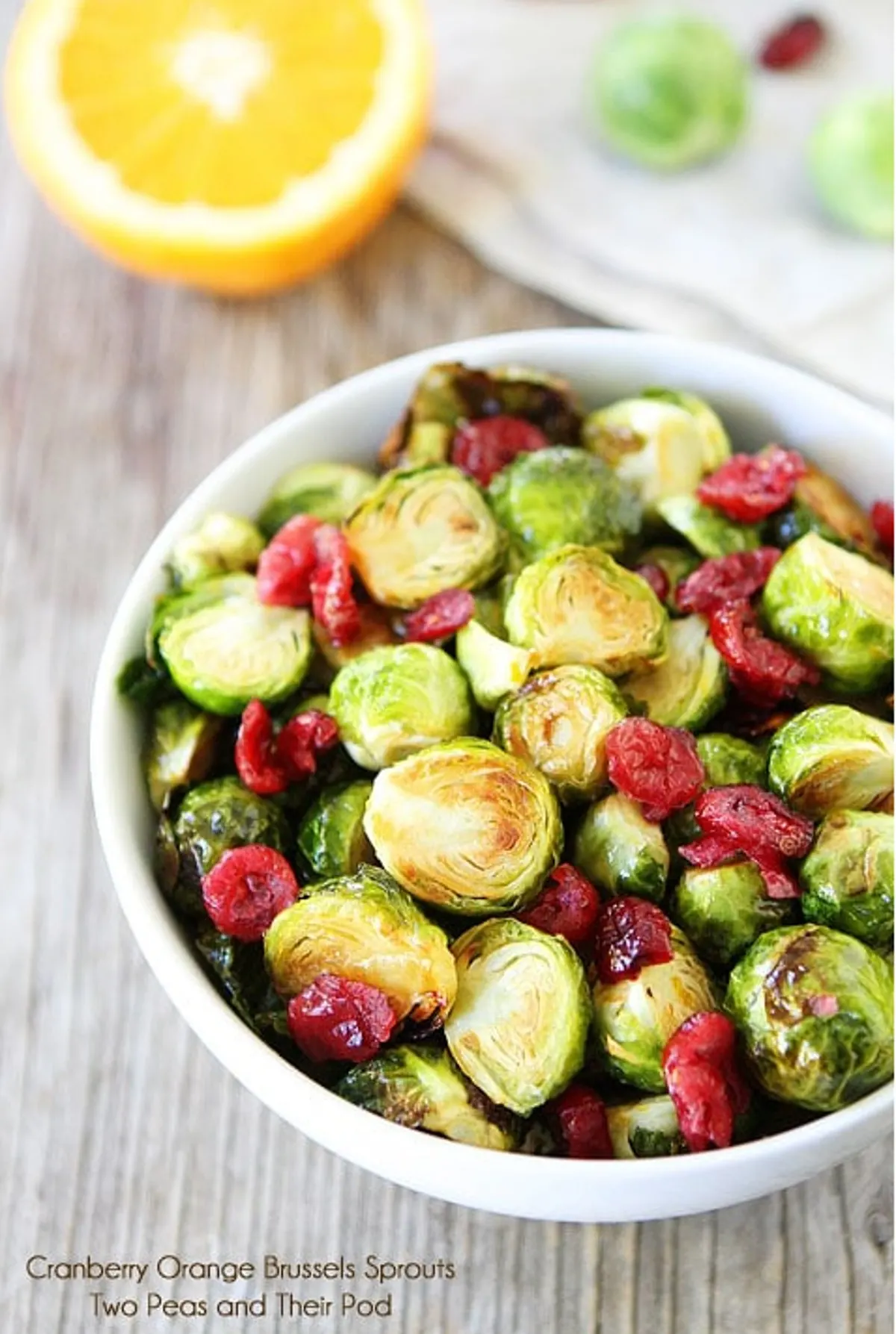Cranberry Orange Brussel Sprouts