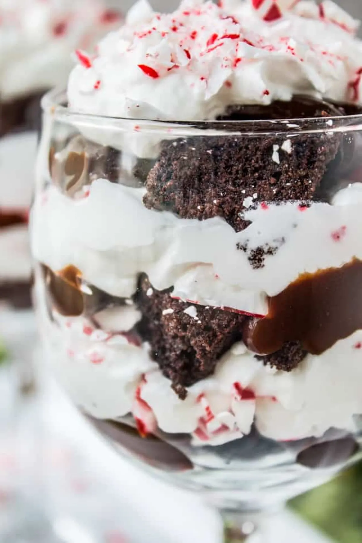 Candy Cane Brownie Trifle Recipe