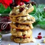 The BEST Soft & Chewy Cranberry White Chocolate Chip Cookies