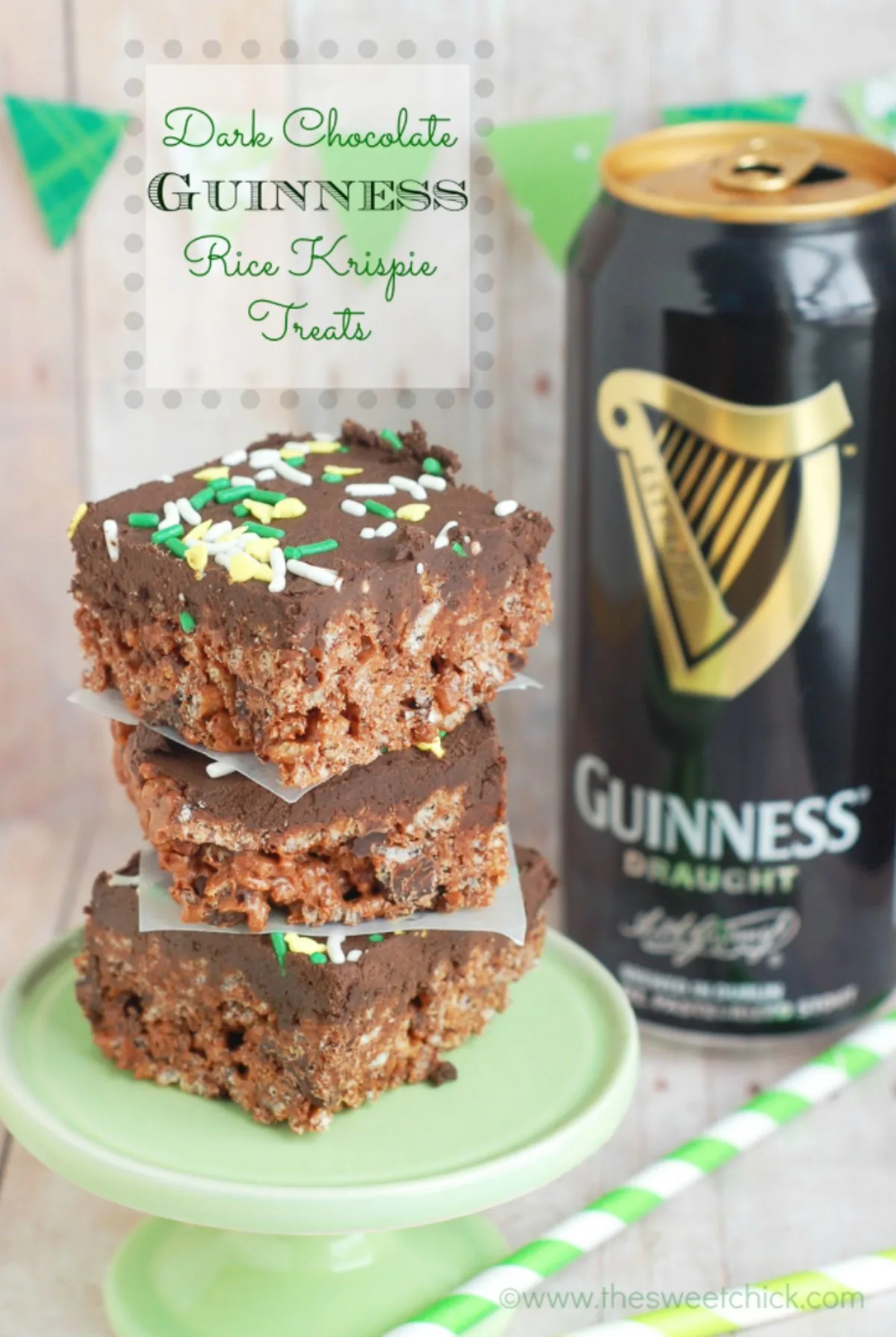 Dark Chocolate Guinness Rice Krispie Treats