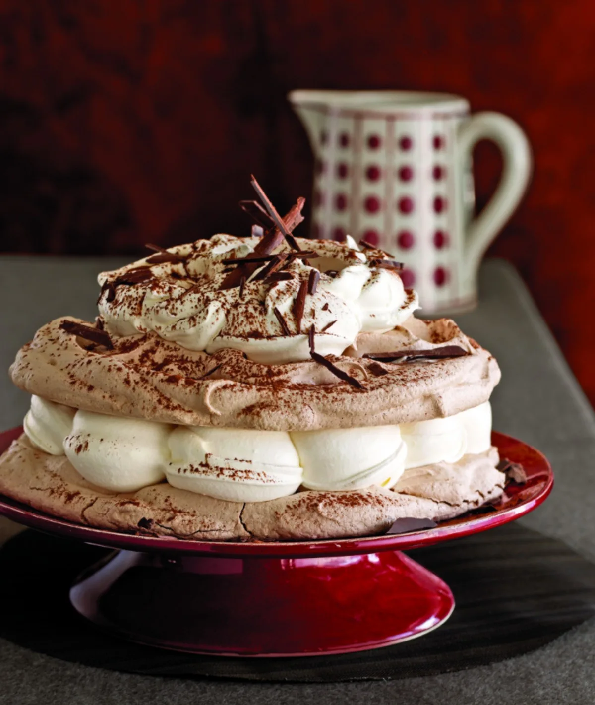 Hot Chocolate Meringue Cake