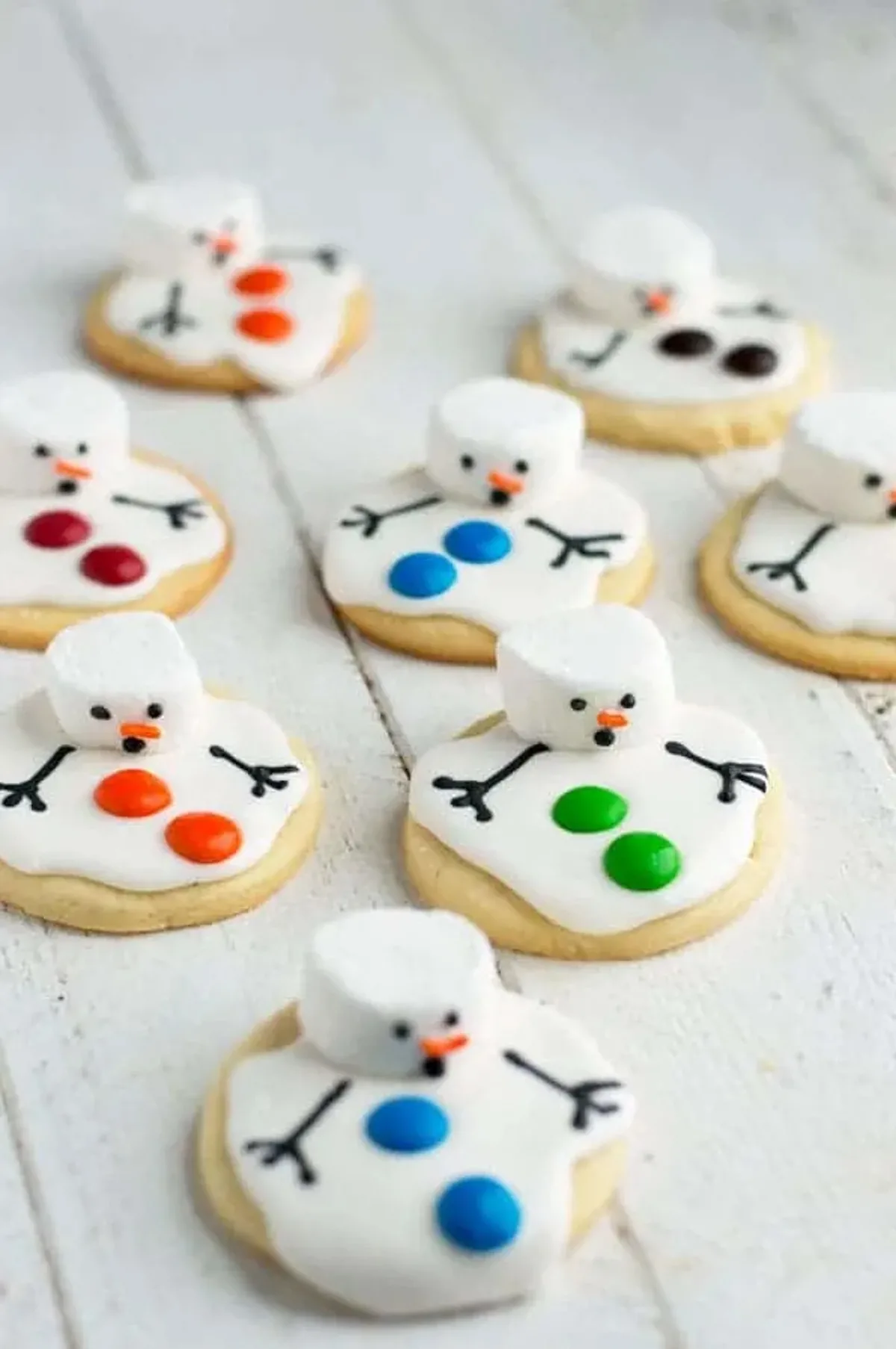 Melted Snowman Cookies