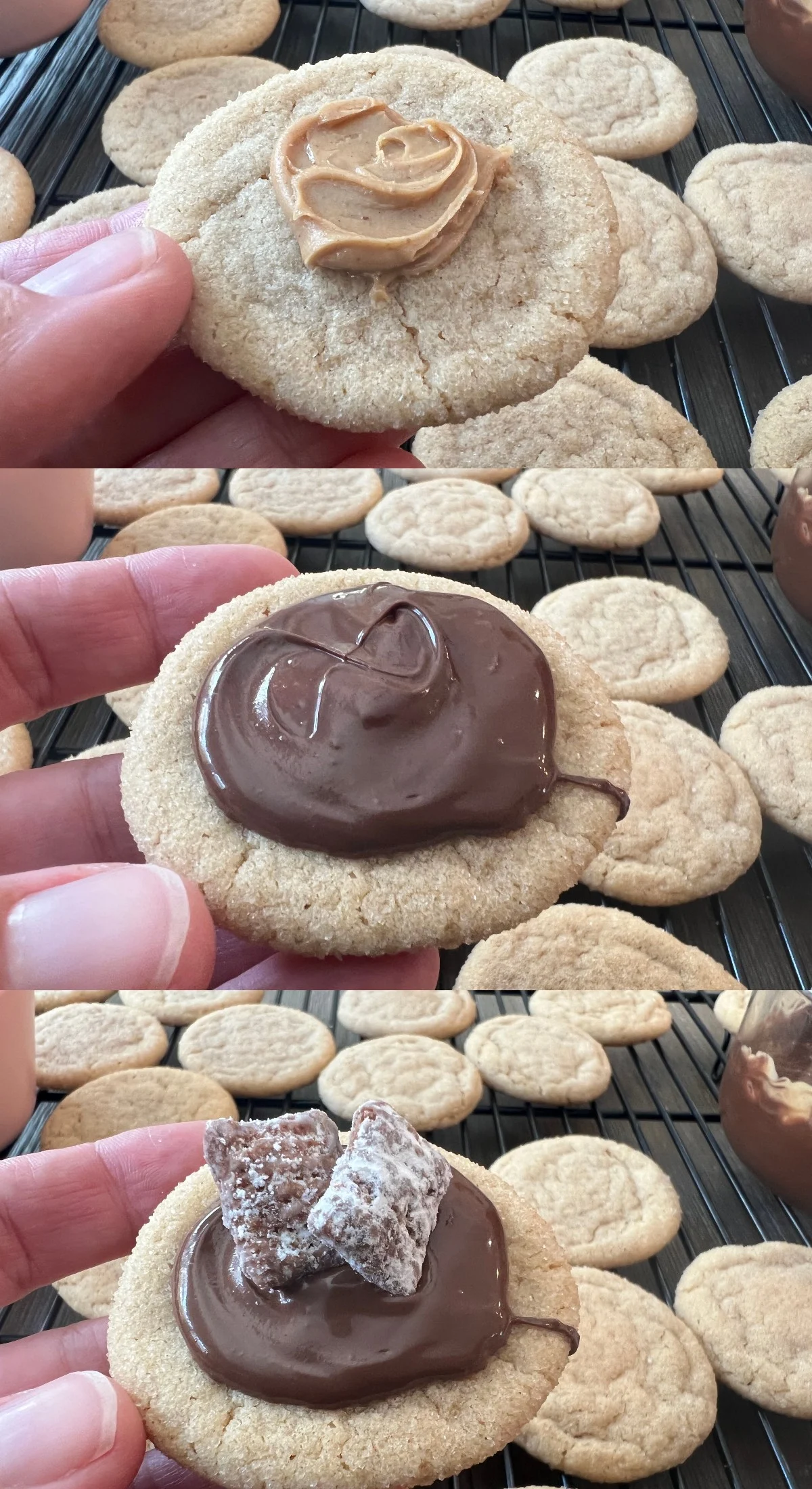 Muddy Buddies Cookies step by step