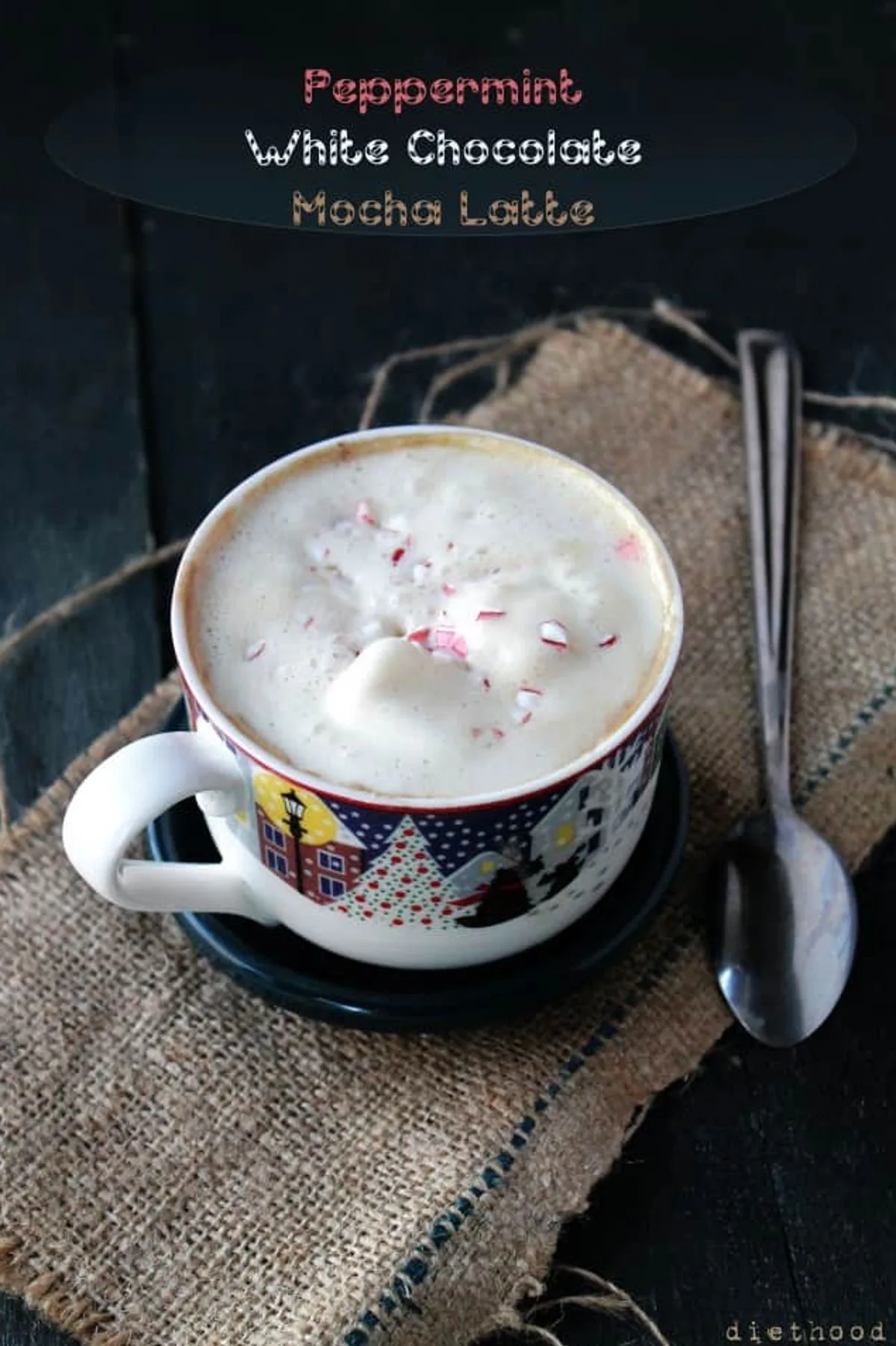 Peppermint White Chocolate Mocha Latte