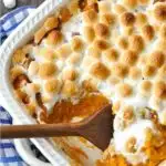 SWEET POTATO CASSEROLE WITH MARSHMALLOWS