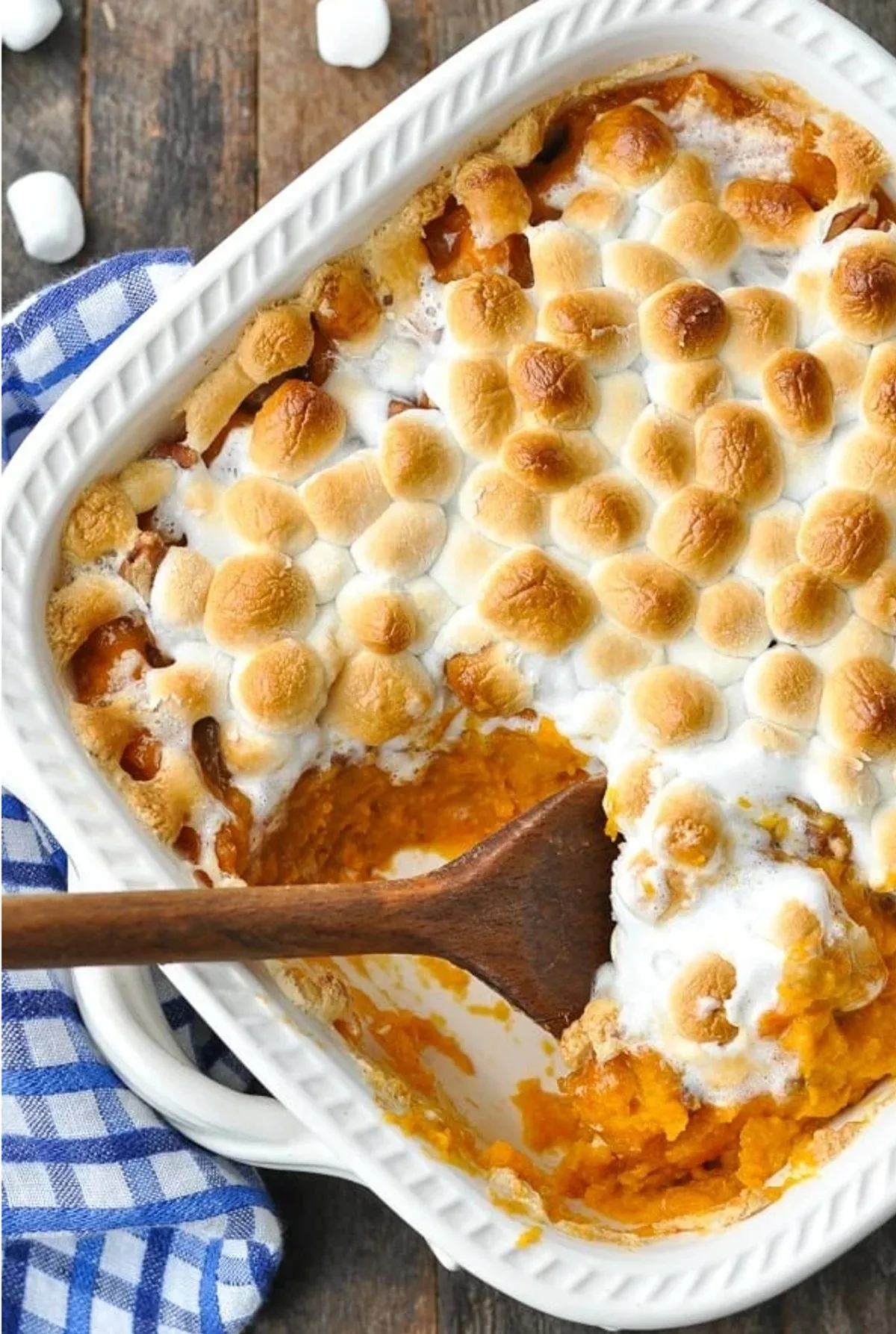 SWEET POTATO CASSEROLE WITH MARSHMALLOWS