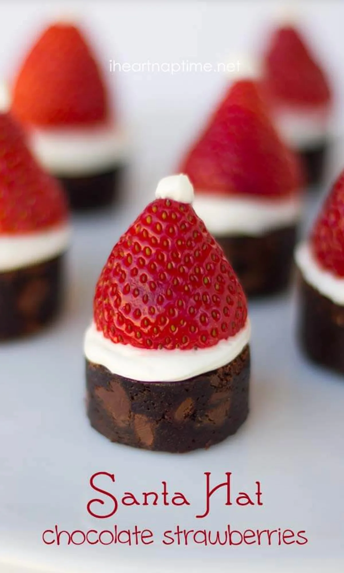 santa hat dessert