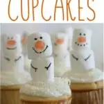 snowman cupcakes