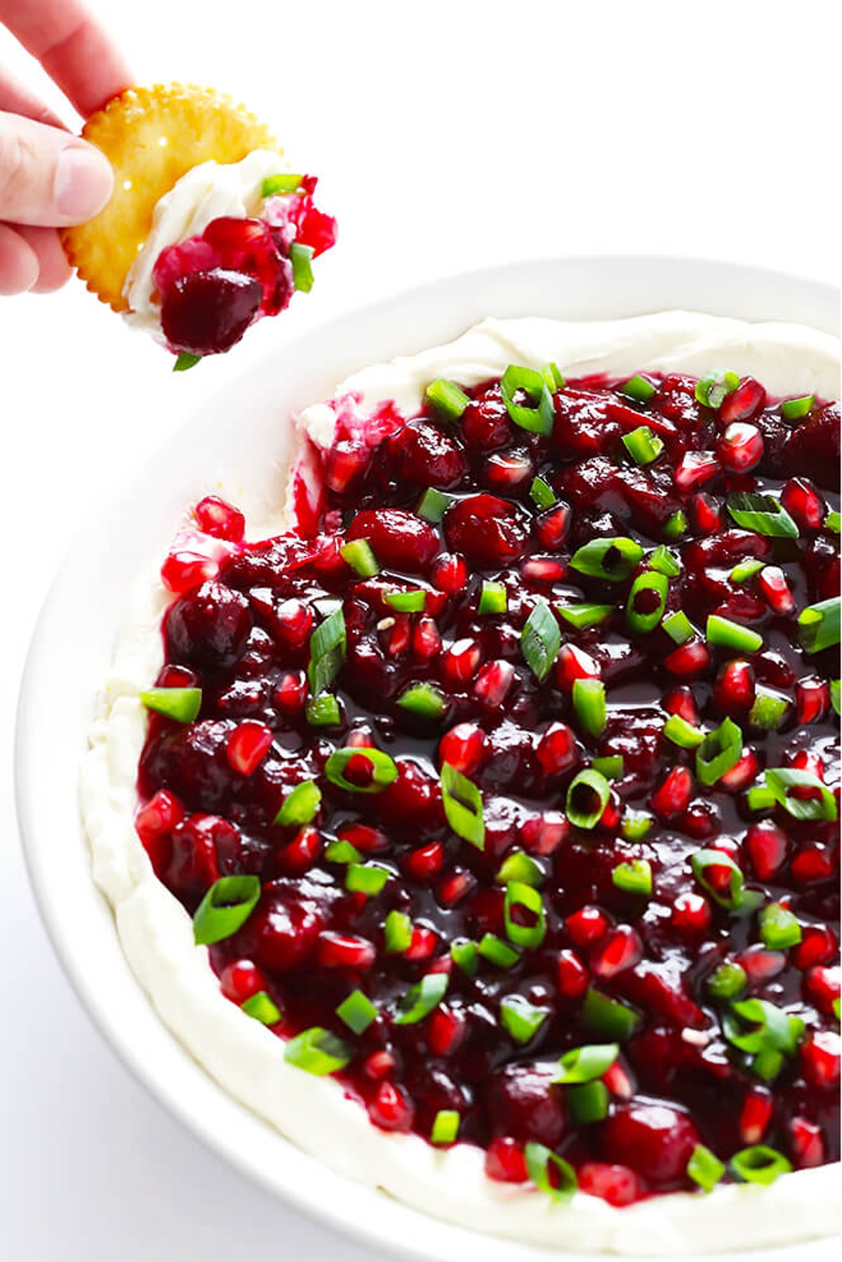 VERY MERRY CRANBERRY CREAM CHEESE DIP