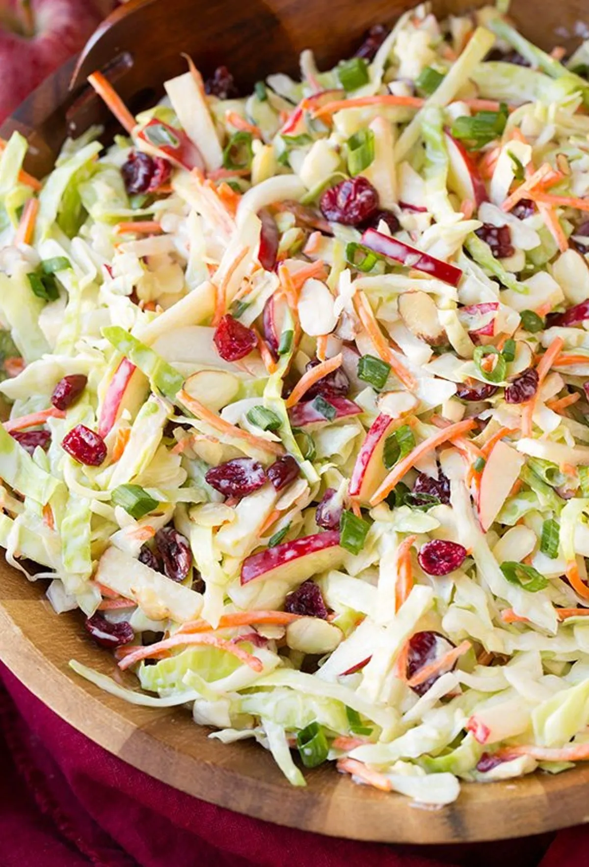 apple cranberry coleslaw