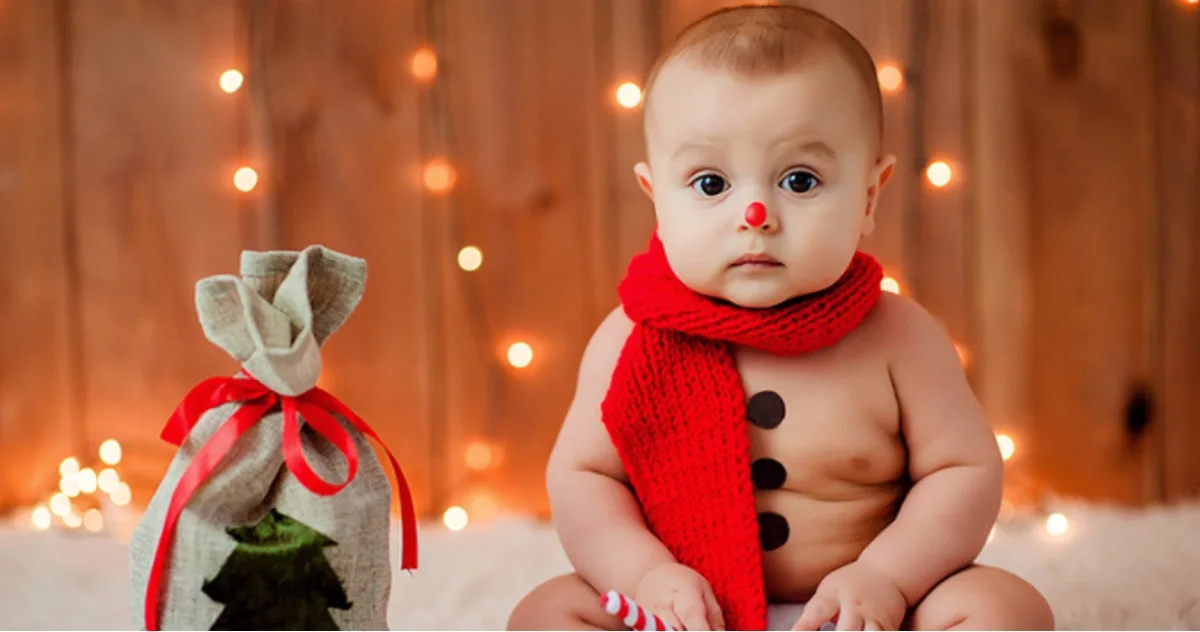 christmas baby photography