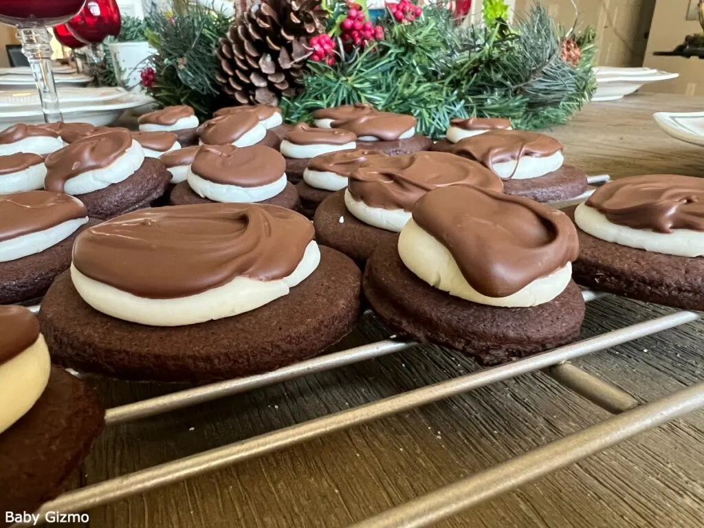 Chocolate Cookies on cooling rack