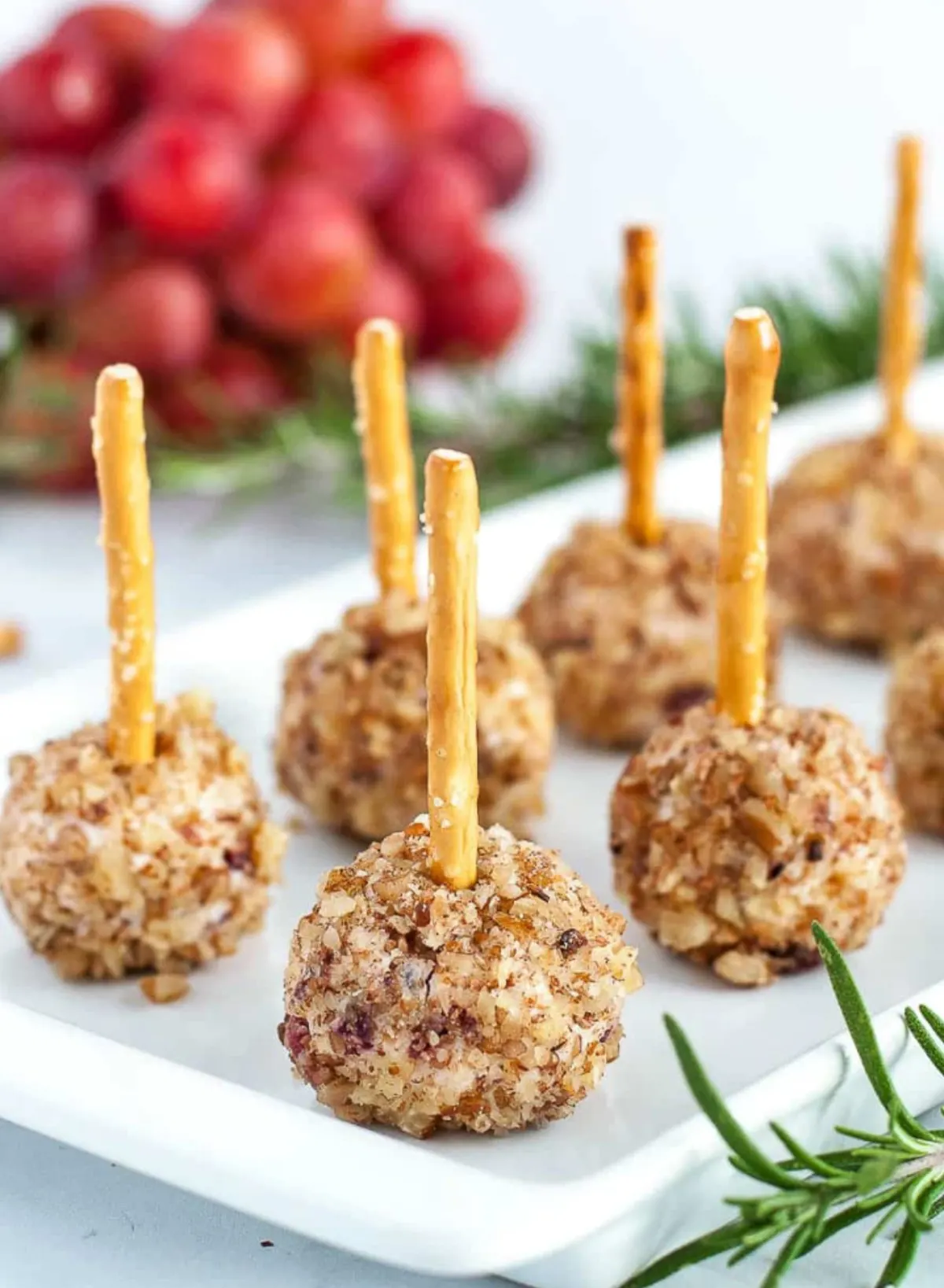 MINI CHEESE BALLS ON A STICK