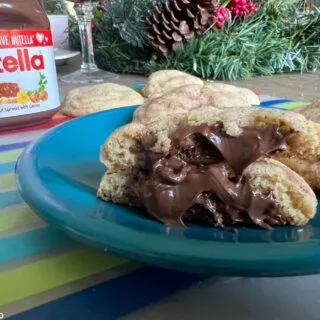 Nutella Cookies on plate