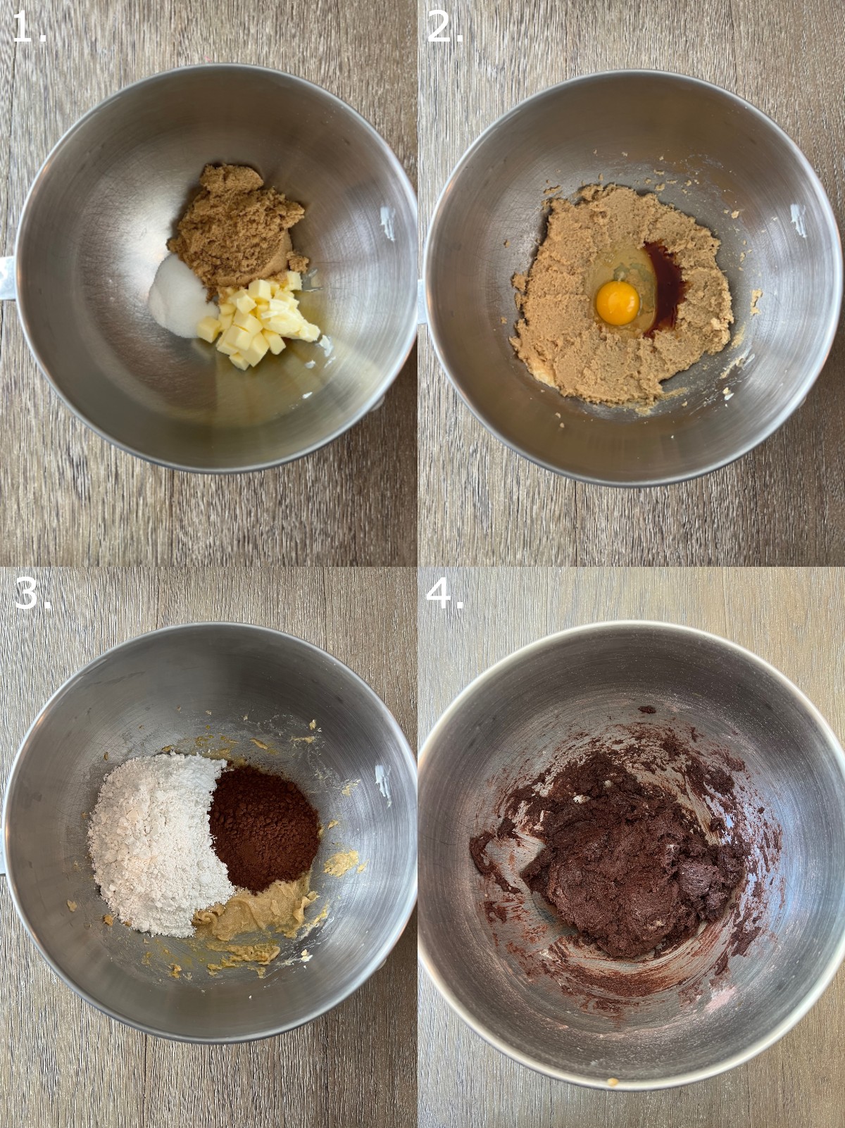 Chocolate Cookie Steps