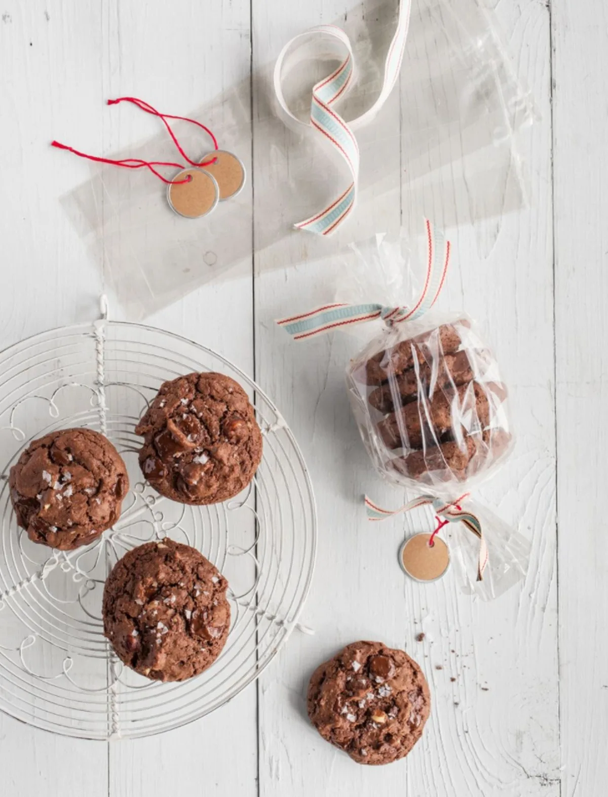 Triple Chocolate-Hazelnut Cookies