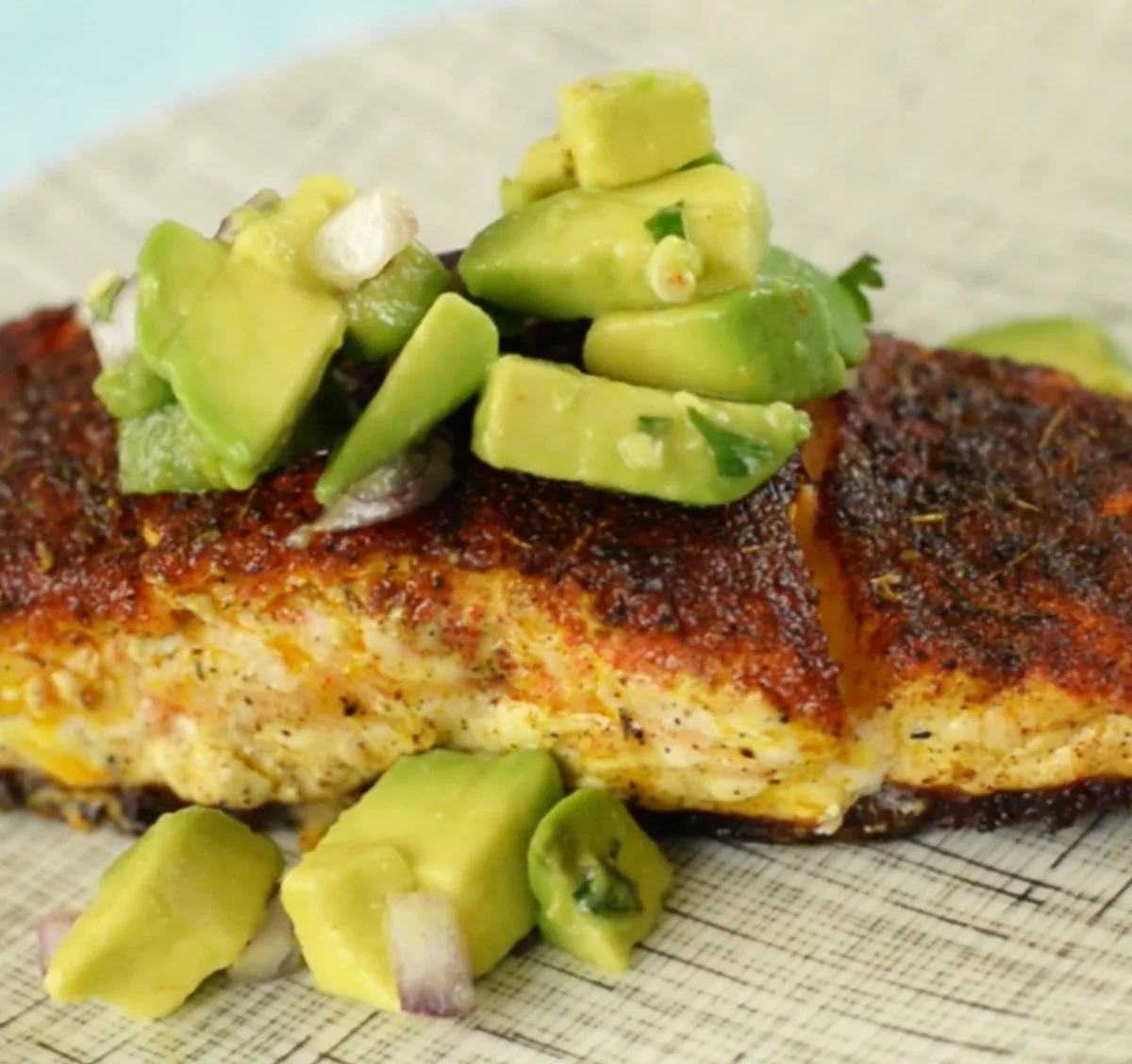 Blackened Salmon with Avocado Salsa