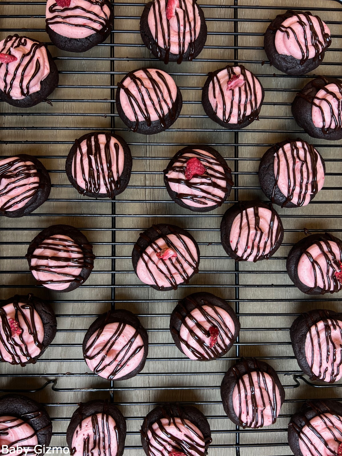 Chocolate Cookies with Strawberries