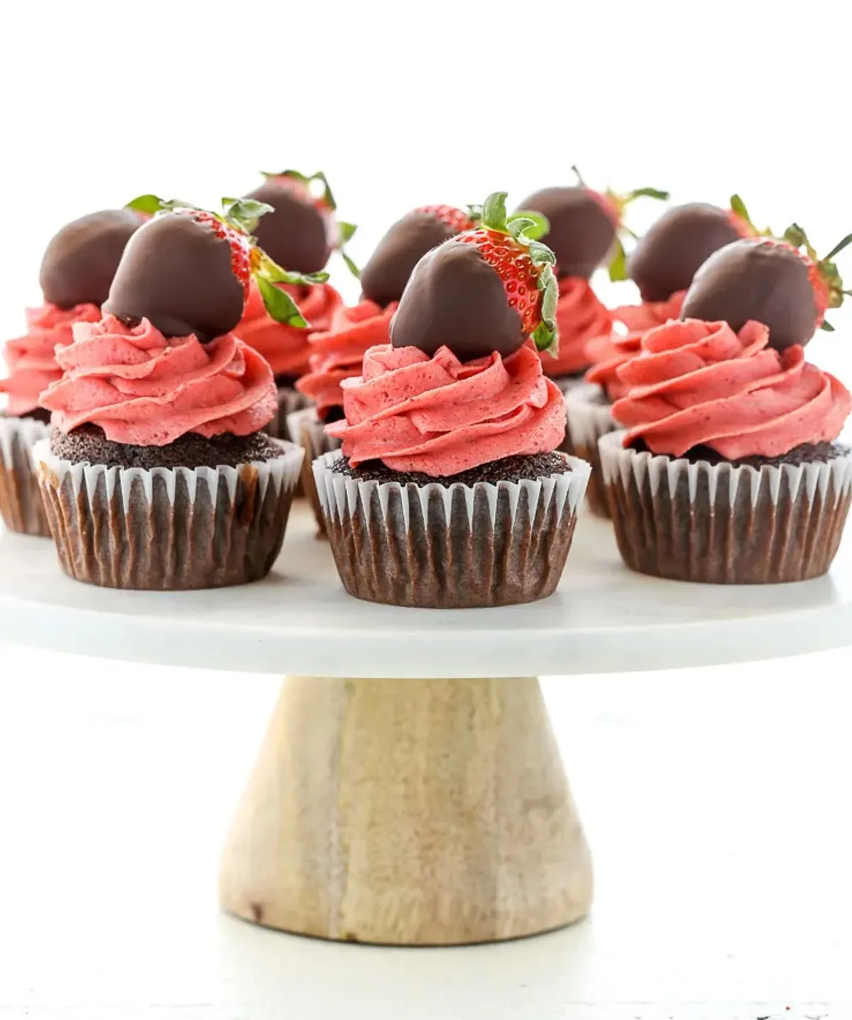 Chocolate Covered Strawberry Cupcake