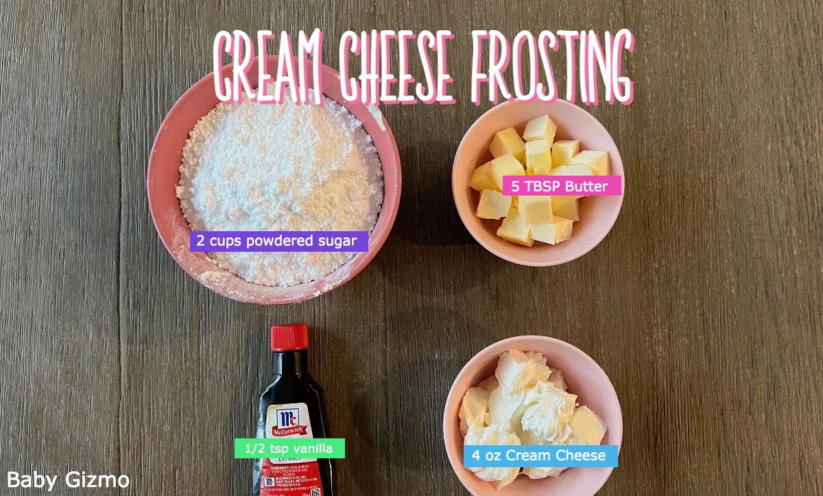 Cream Cheese Frosting Ingredients