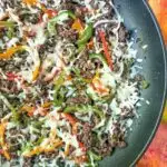 Low Carb Philly Cheesesteak Skillet