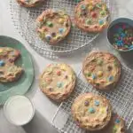 Giant M&M Cookies