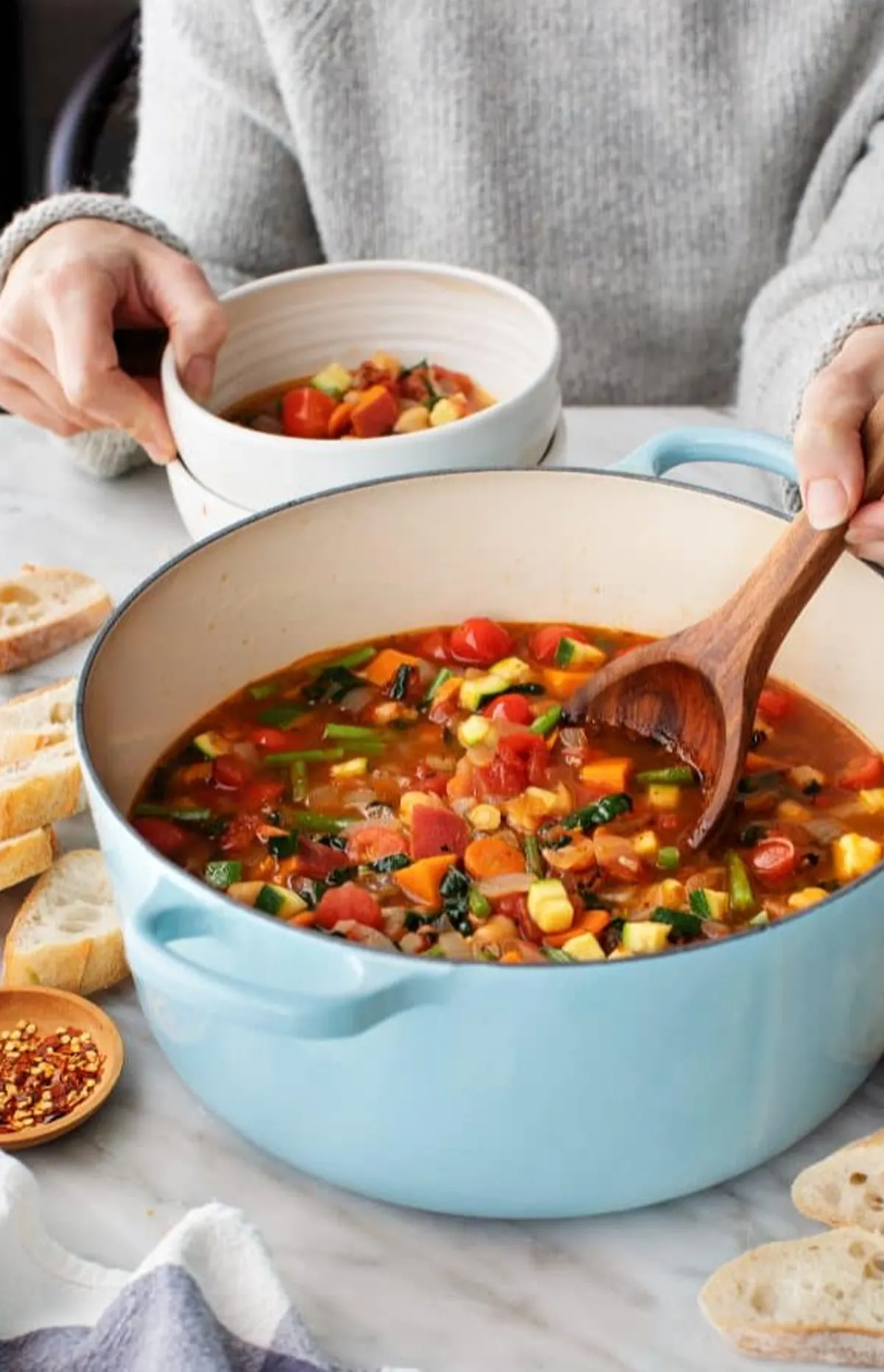 Many-Veggie Vegetable Soup